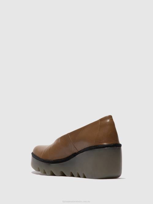 slip-on skor beso246 kvinnor Fly London 2T02643 jord