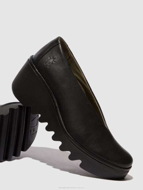 slip-on skor beso246 kvinnor Fly London 2T02672 svart