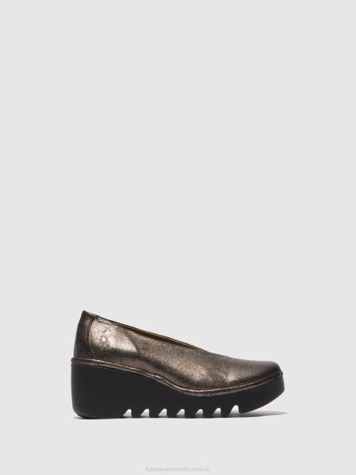 slip-on skor beso246 kvinnor Fly London 2T02695 cool grafit