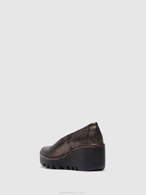slip-on skor beso246 kvinnor Fly London 2T02695 cool grafit