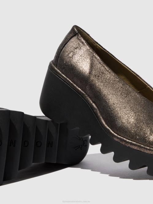 slip-on skor beso246 kvinnor Fly London 2T02695 cool grafit
