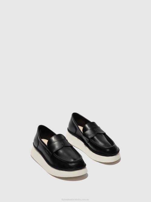 slip-on skor coaf418 kvinnor Fly London 2T02637 svart