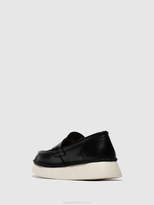 slip-on skor coaf418 kvinnor Fly London 2T02637 svart