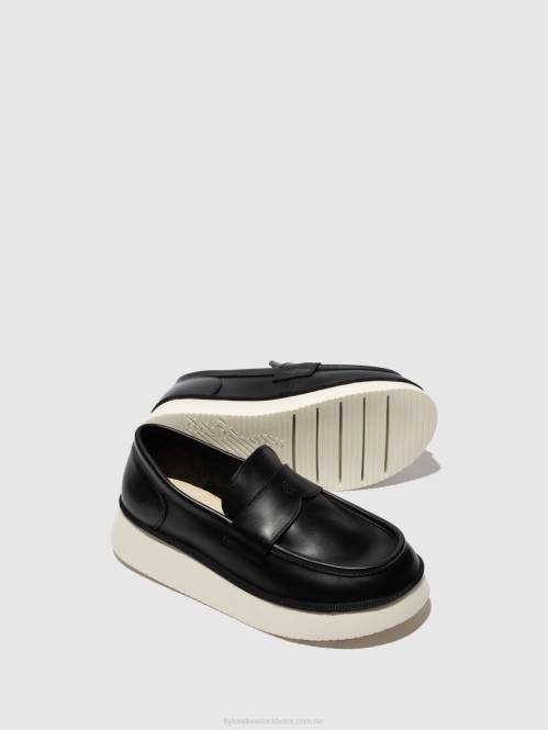 slip-on skor coaf418 kvinnor Fly London 2T02637 svart