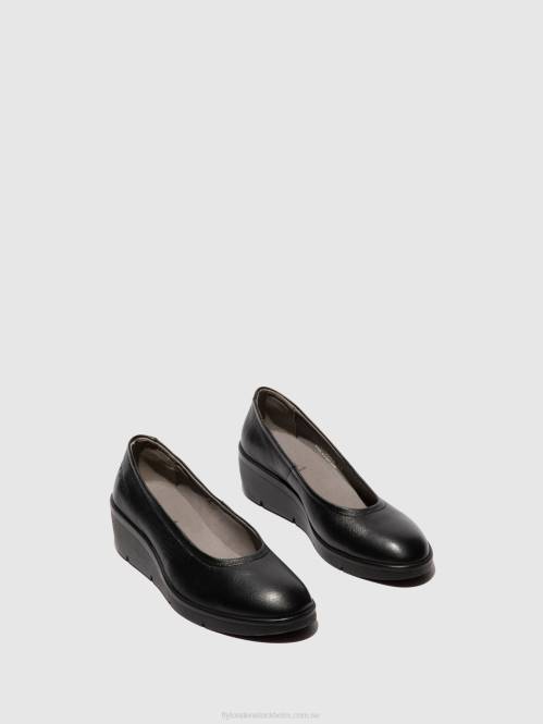 slip-on skor numa570 kvinnor Fly London 2T02618 mousse svart