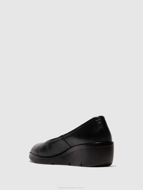 slip-on skor numa570 kvinnor Fly London 2T02618 mousse svart