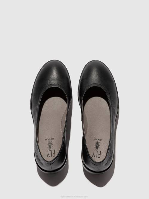slip-on skor numa570 kvinnor Fly London 2T02618 mousse svart