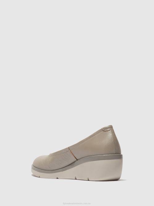 slip-on skor numa570 kvinnor Fly London 2T02633 silver
