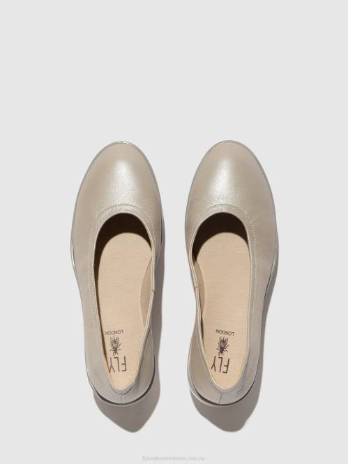 slip-on skor numa570 kvinnor Fly London 2T02633 silver