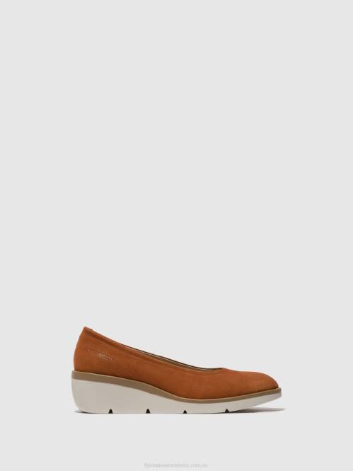 slip-on skor numa570 kvinnor Fly London 2T02634 solbränna