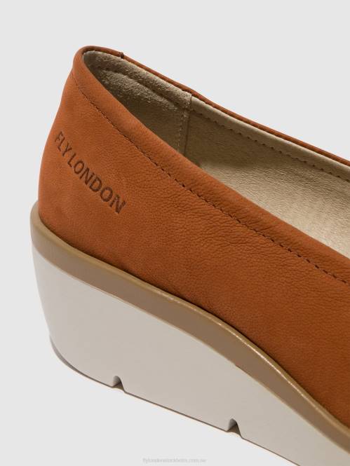 slip-on skor numa570 kvinnor Fly London 2T02634 solbränna
