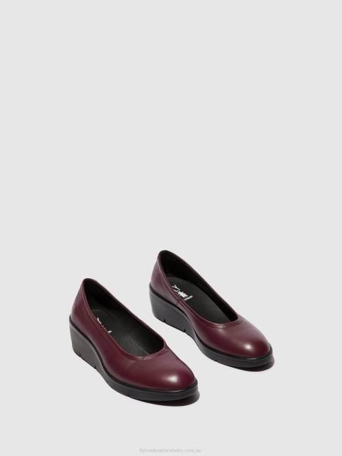 slip-on skor numa570 kvinnor Fly London 2T02670 bordeaux