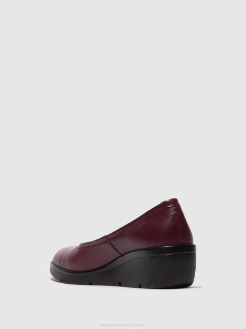 slip-on skor numa570 kvinnor Fly London 2T02670 bordeaux