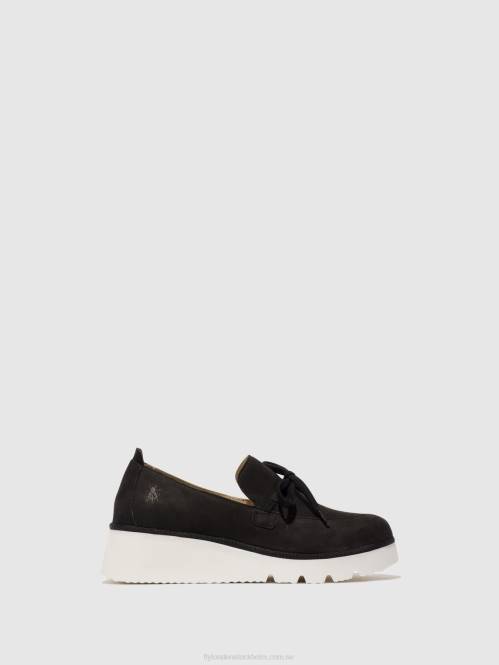 slip-on skor popi436 kvinnor Fly London 2T02635 svart