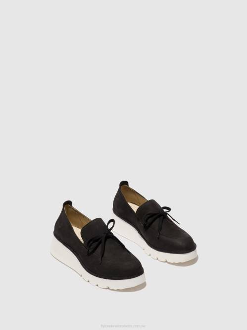 slip-on skor popi436 kvinnor Fly London 2T02635 svart