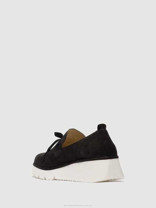 slip-on skor popi436 kvinnor Fly London 2T02635 svart