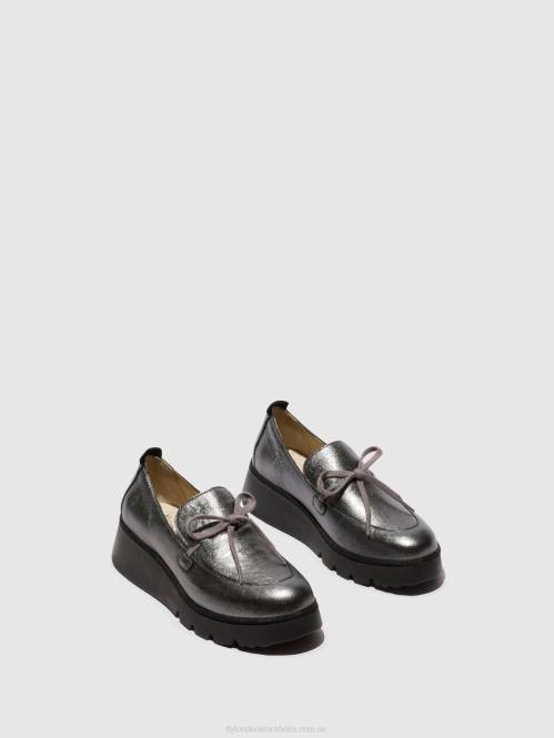 slip-on skor popi436 kvinnor Fly London 2T02636 grafit