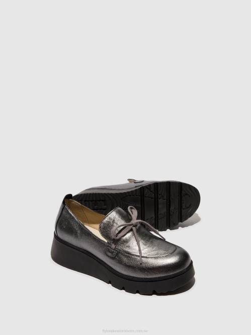 slip-on skor popi436 kvinnor Fly London 2T02636 grafit