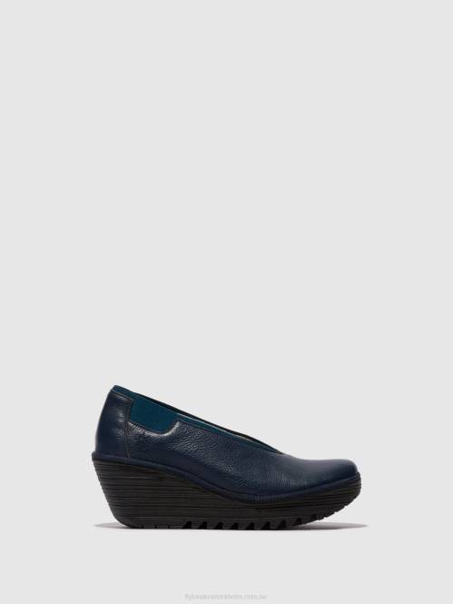 slip-on skor yoza438 kvinnor Fly London 2T02626 hav