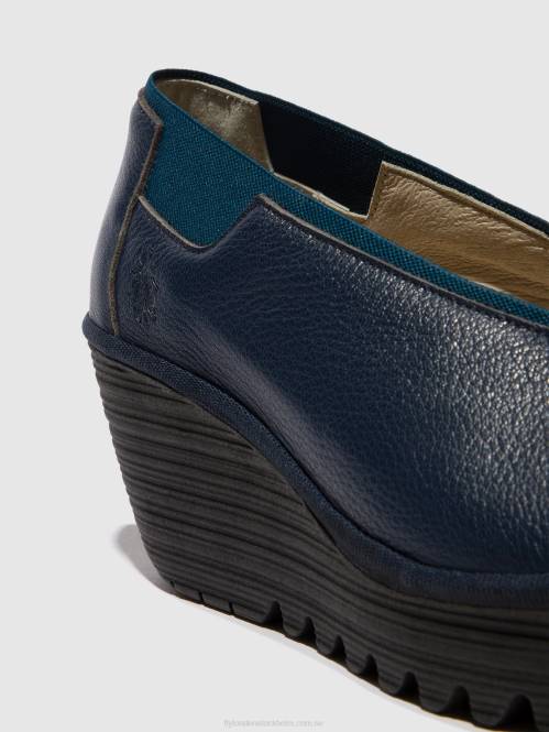 slip-on skor yoza438 kvinnor Fly London 2T02626 hav