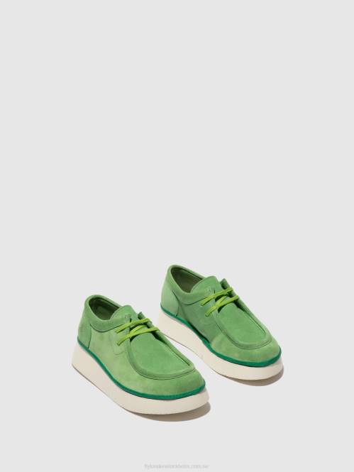 snörskor ceza437 kvinnor Fly London 2T02657 limegrön