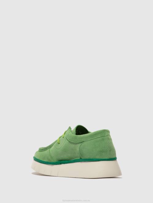 snörskor ceza437 kvinnor Fly London 2T02657 limegrön