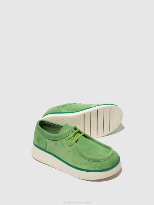 snörskor ceza437 kvinnor Fly London 2T02657 limegrön