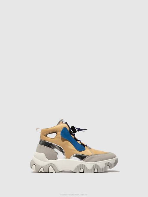 hi-top sneakers feny633 kvinnor Fly London 2T02747 persika