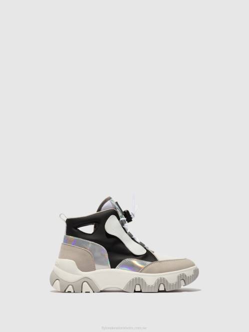 hi-top sneakers feny633 kvinnor Fly London 2T02775 multi offwhite