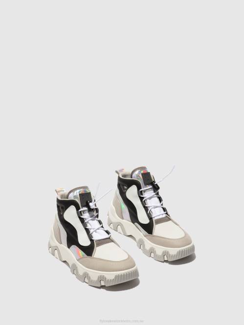 hi-top sneakers feny633 kvinnor Fly London 2T02775 multi offwhite