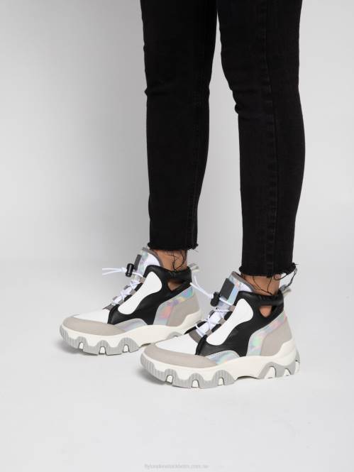 hi-top sneakers feny633 kvinnor Fly London 2T02775 multi offwhite