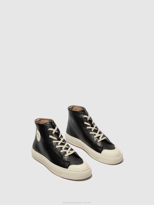 hi-top tränare topy586 kvinnor Fly London 2T02726 svart