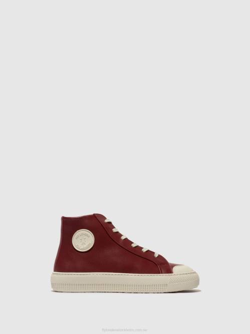 hi-top tränare topy586 kvinnor Fly London 2T02727 bordeaux