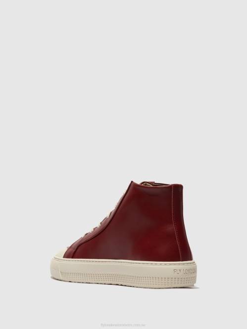 hi-top tränare topy586 kvinnor Fly London 2T02727 bordeaux
