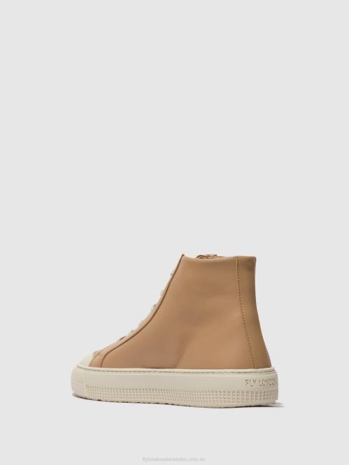 hi-top tränare topy586 kvinnor Fly London 2T02728 nougat