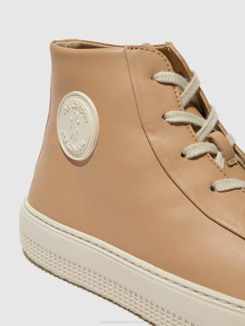 hi-top tränare topy586 kvinnor Fly London 2T02728 nougat