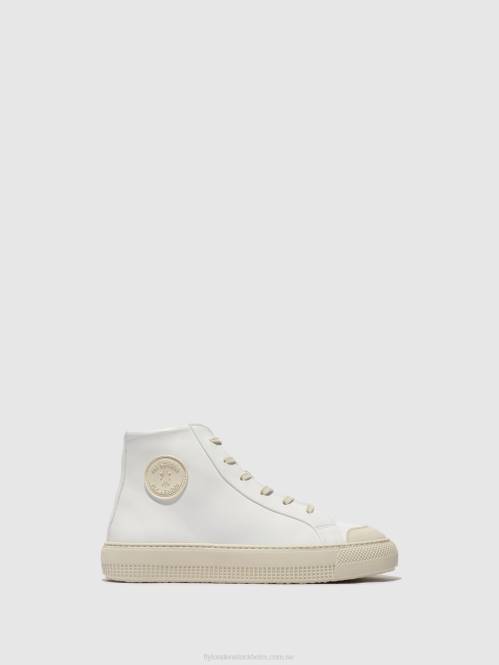 hi-top tränare topy586 kvinnor Fly London 2T02729 vit
