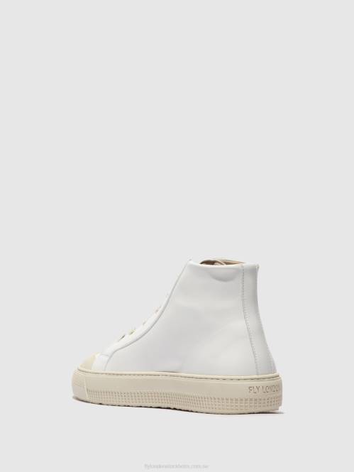 hi-top tränare topy586 kvinnor Fly London 2T02729 vit