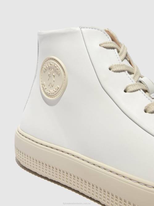 hi-top tränare topy586 kvinnor Fly London 2T02729 vit