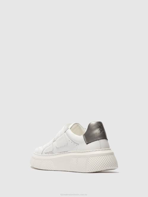 kardborreskor edda513 kvinnor Fly London 2T02756 vit