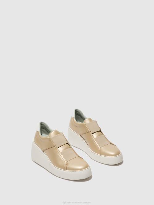 resårskor dito581 kvinnor Fly London 2T02731 guld