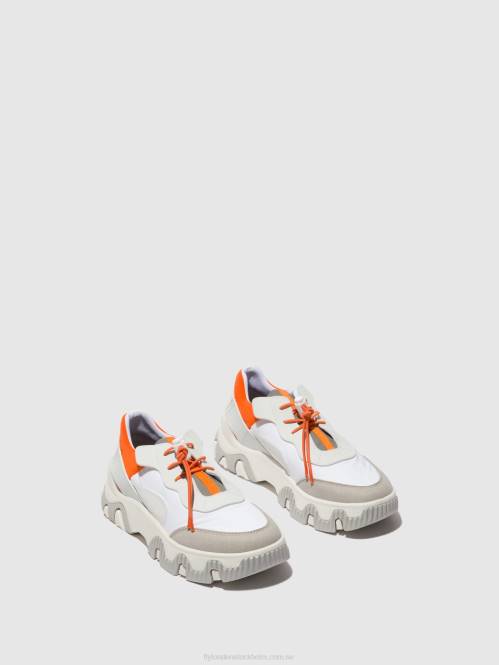 resårskor fian634 kvinnor Fly London 2T02748 offwhite/korall