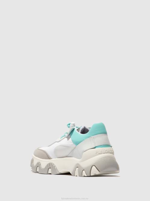 resårskor fian634 kvinnor Fly London 2T02749 offwhite/mynt