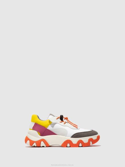 multi offwhite/gul/fuchia