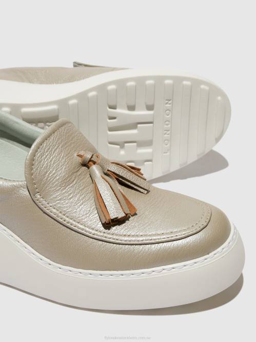 slip-on sneakers dala579 kvinnor Fly London 2T02705 silver