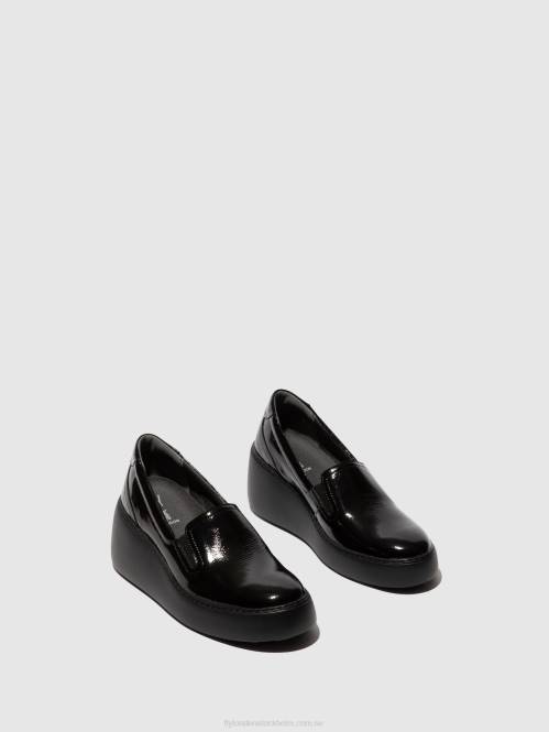 slip-on sneakers deca459 kvinnor Fly London 2T02746 svart