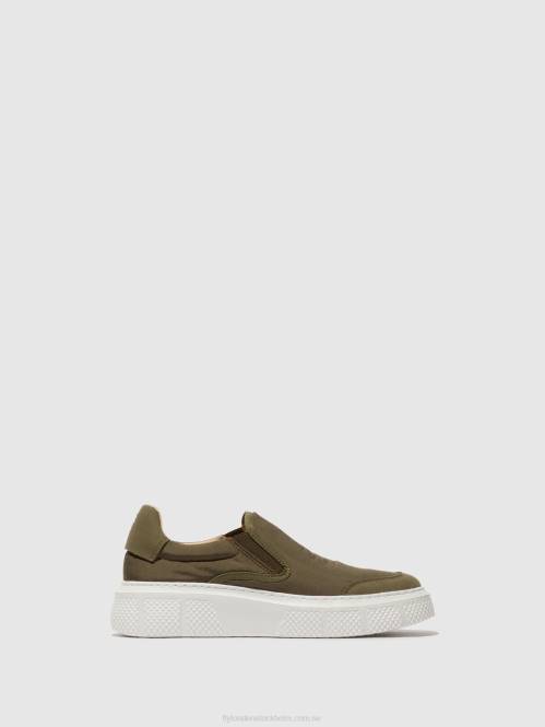 slip-on tränare elin509 kvinnor Fly London 2T02753 kaki