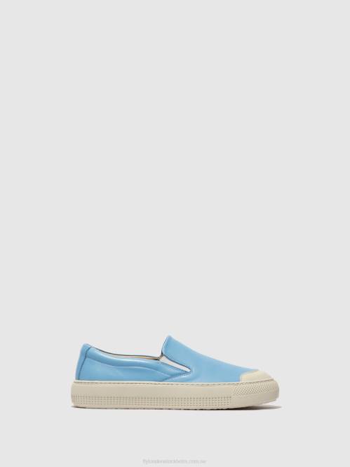 slip-on tränare toaf584 kvinnor Fly London 2T02707 blå