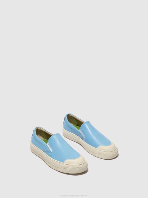 slip-on tränare toaf584 kvinnor Fly London 2T02707 blå