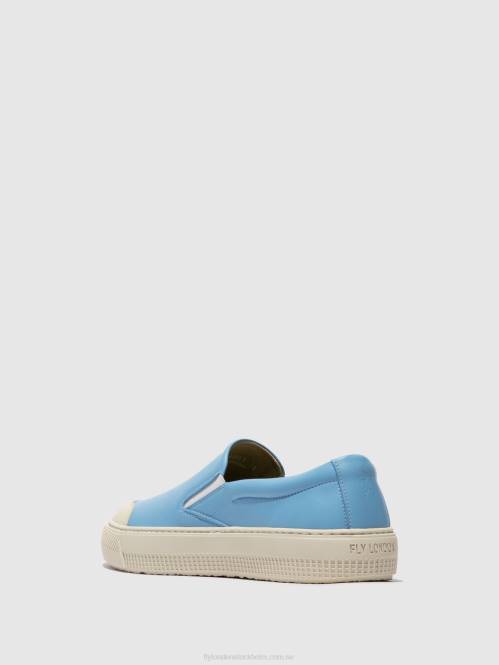 slip-on tränare toaf584 kvinnor Fly London 2T02707 blå